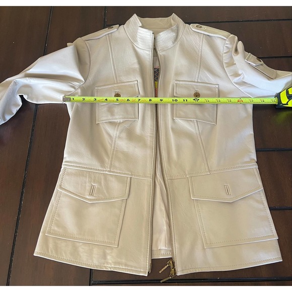 Tory Burch Leather Jacket Size 8 - Picture 4 of 10